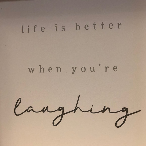 CLEARANCE❗️”life is better when you’re laughing” Wall Decor - Picture 3 of 3